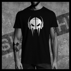 H0076 T-Shirt tête de mort Skullhead Pirate Crocs Casque Headphone