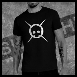 H0075 T-Shirt tête de mort Skullhead Pirate Pointes