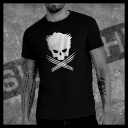 H0069 T-Shirt tête de mort Skullhead Pirate Wolverine