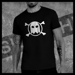H0063 T-Shirt tête de mort Skullhead Pirate pacman phantom